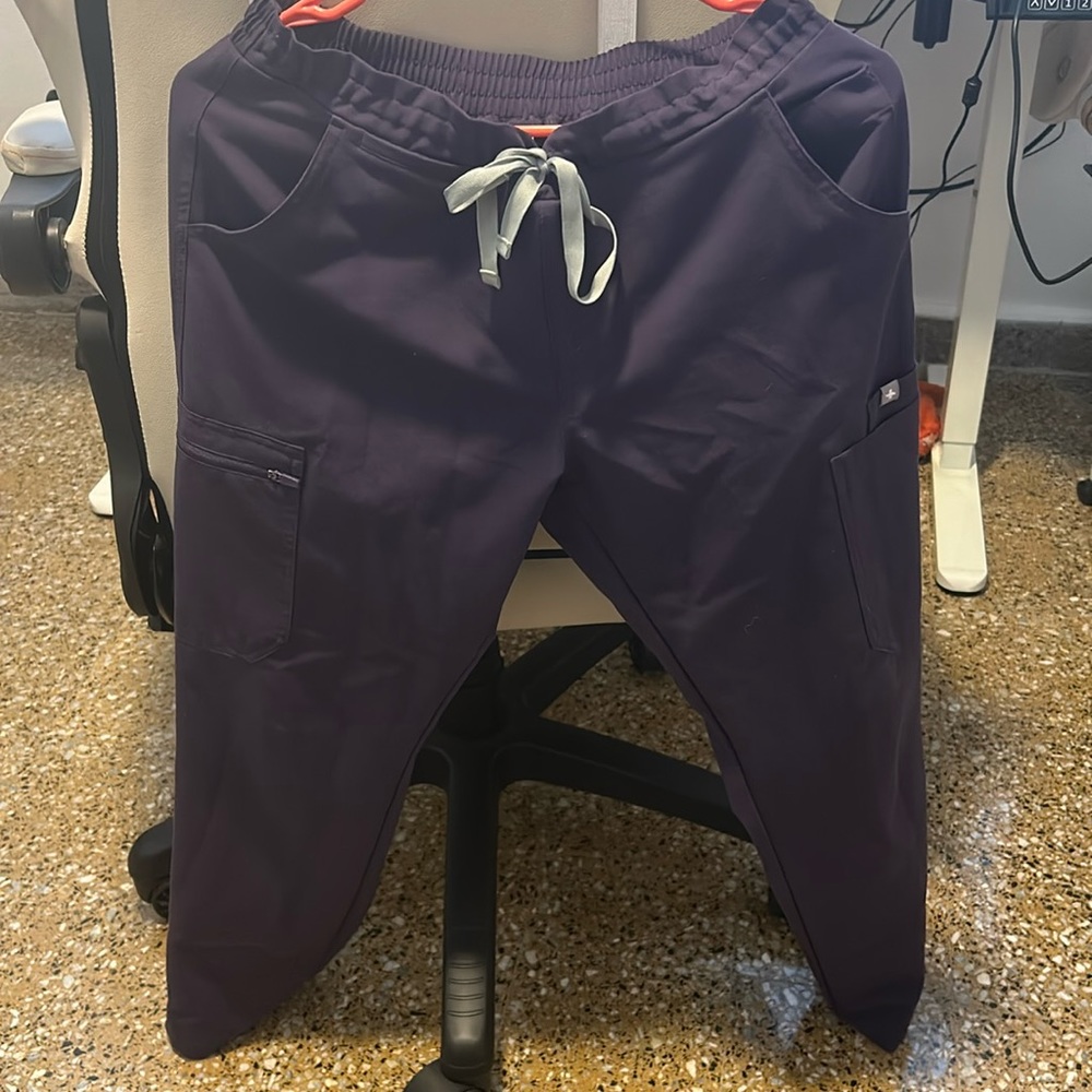 Figs purple scrub pants